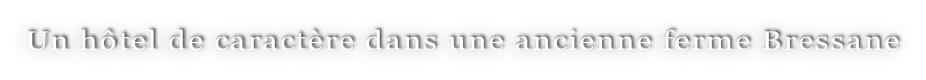 Un hôtel de caractère dans une ancienne ferme Bressane